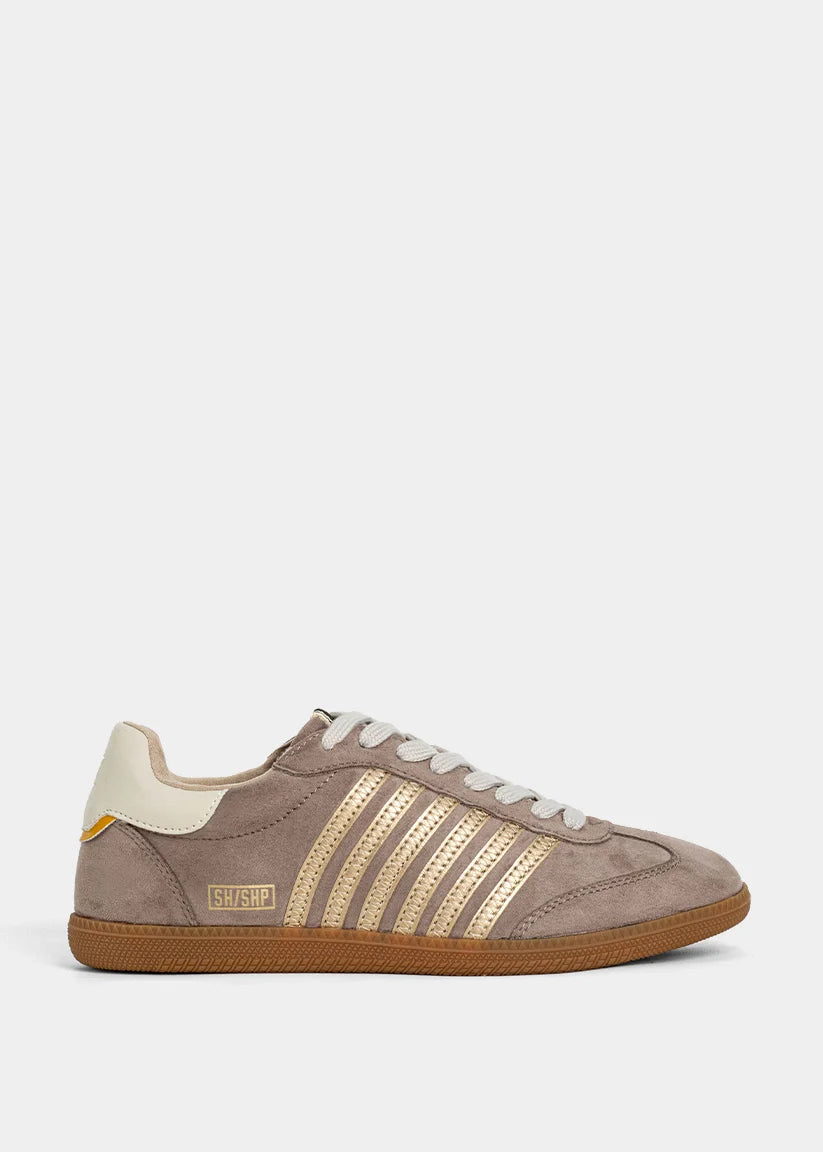 Stevie - Mink Suede - Casual Sneaker by Shu Shop