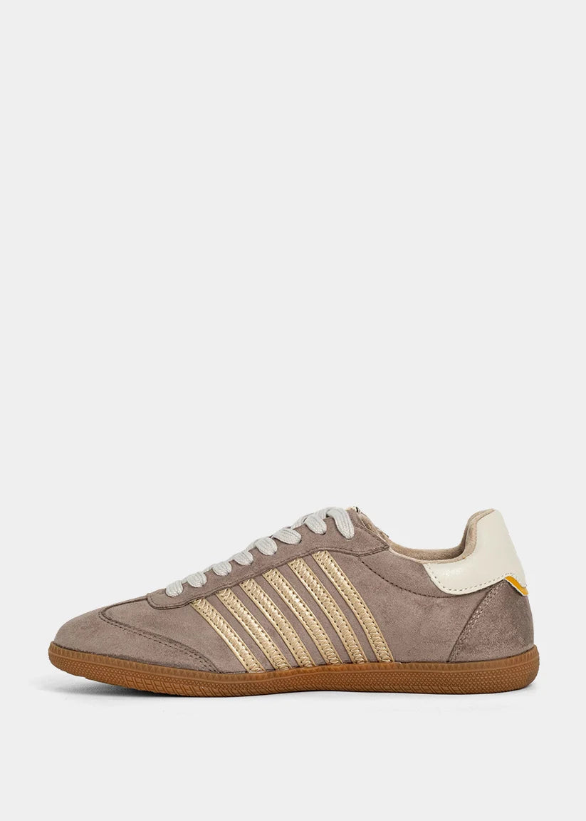 Stevie - Mink Suede - Casual Sneaker by Shu Shop