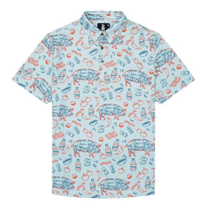 Southern BBQ Polo Shirt by Raised By Coyotes