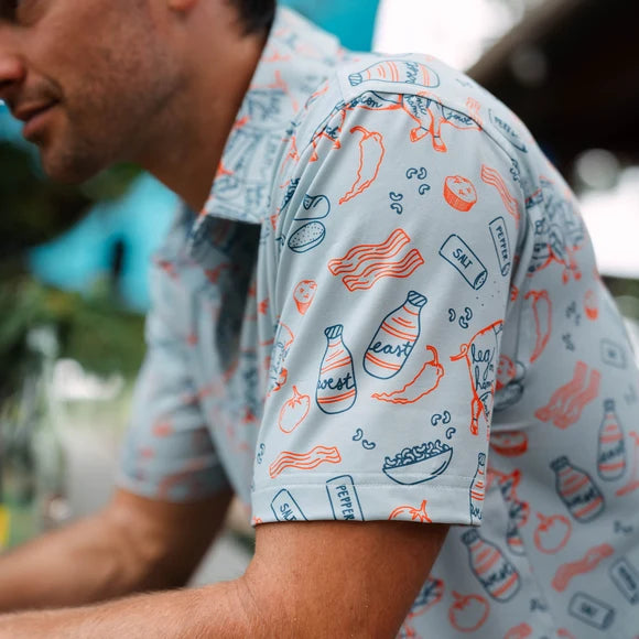 Southern BBQ Polo Shirt by Raised By Coyotes