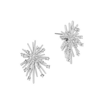 Meghan Browne Tope Starburst Silver Earrings