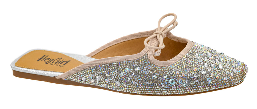 Hey Girl by Corkys Tongue Tied Ballet Mule Flat Shoes