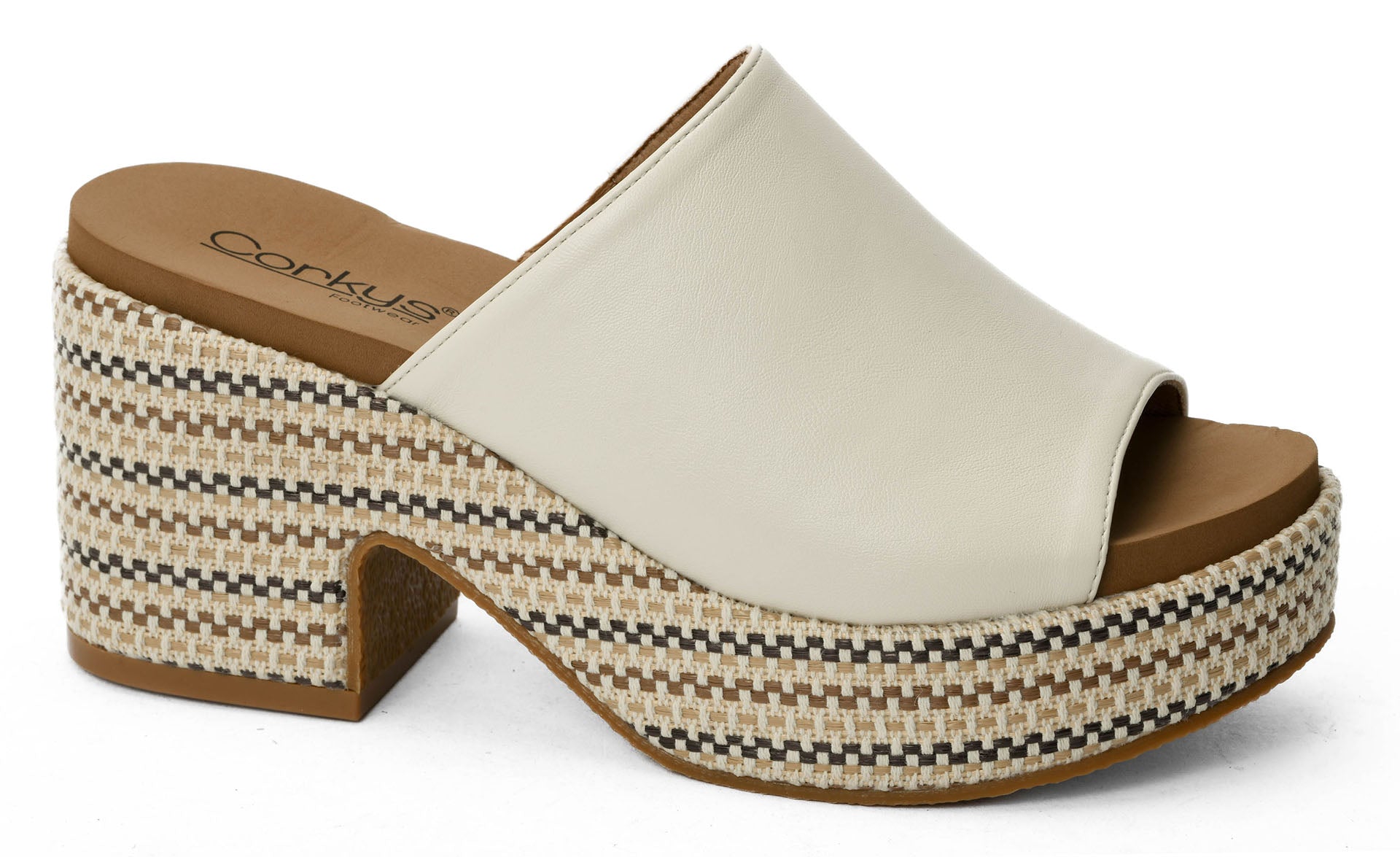 Corkys Totally Buggin Platform Wedge Mule Sandals