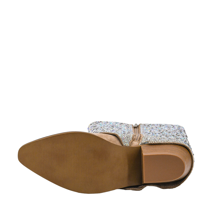Hey Girl By Corkys WHAT THE CUFF Rhinestone Cuffed Suede Tall Boot