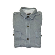 Derek Men's Sueded Collared Long Sleeve Shirt Jacket