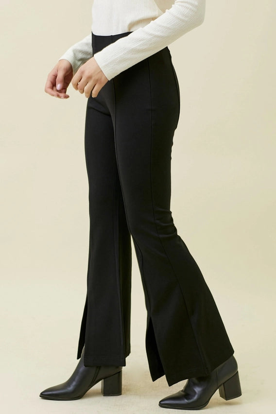 Isabella Front Slit Flare Pant