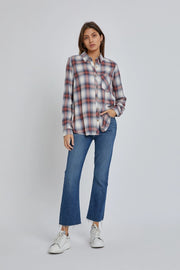 Jennifer Classic Plaid Flannel Button Up Shirt