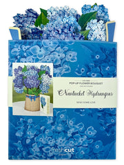 Nantucket Hydrangeas Pop Up Bouquet Card