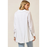 Calla Bubble Hem Hi/Low Blouse