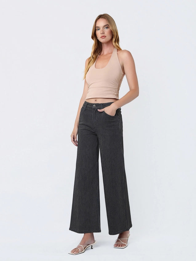 Mafia High Rise Extreme Pinstripe Wide Leg Pants
