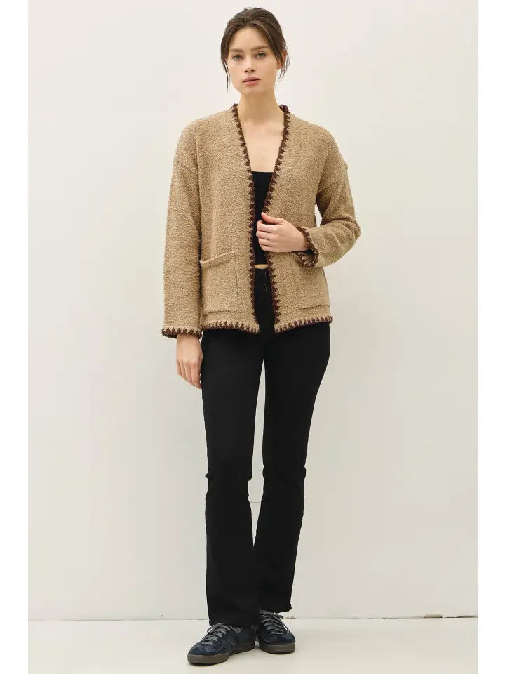 Bartholomew Teddy Bear Soft Boucle Cardigan