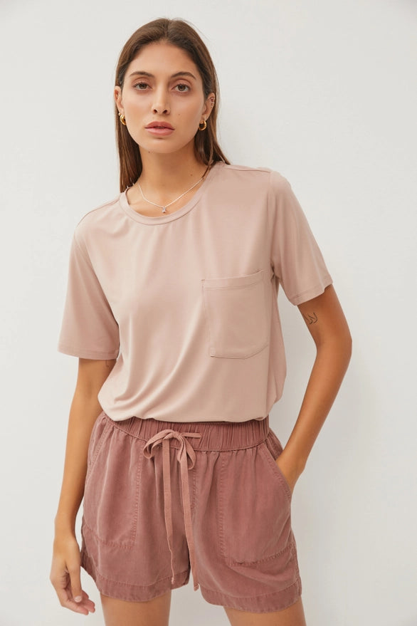 Maude Classic Tencel Drawstring/Elastic Short