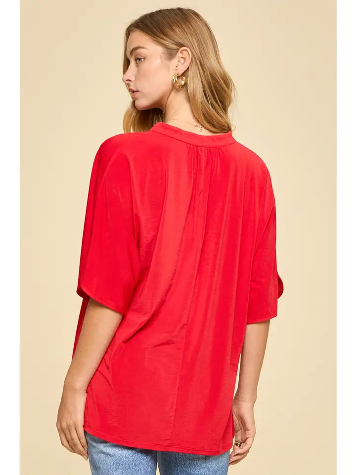 Lizzy Breeze Tulip Sleeve Print Top Spring 2026 Collection