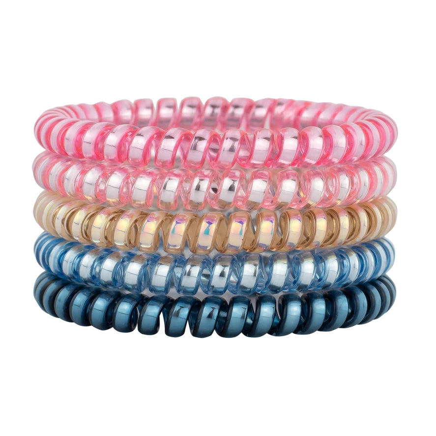 Hotlines Skinny Hair Tie Set of 5