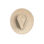 Vegan Suede Rancher Hat: Pearl