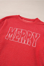 MERRY Long Sleeve Top and Shorts Set