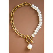 18K Gold Plated Waterproof Stainless Steel Chain Link Charm Bracelet Collection