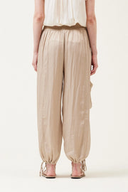 Aladdin Satin Drawstring Bottom Jogger Pants