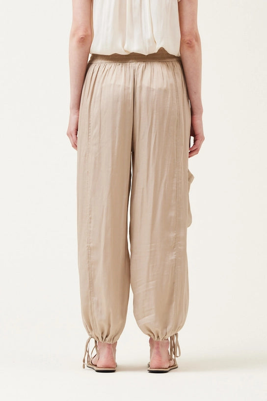 Aladdin Satin Drawstring Bottom Jogger Pants