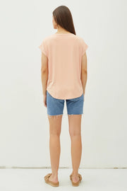 Lizzie Classic Capped Sleeve Modal Tee