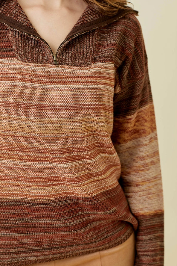 Autumn Zip Collar Sweater