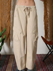 Evan Barrel Cargo Twill Pants
