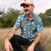 Bird Dog Pearl Snap Short Sleeve Shirt by Raised By Coyotes