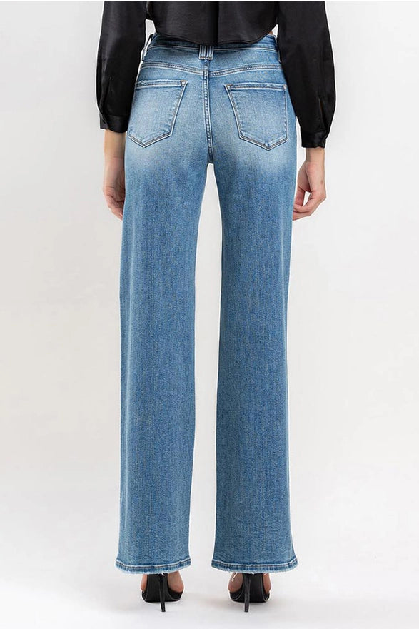 Gunpowder High Rise A-Line Wide Leg Jeans