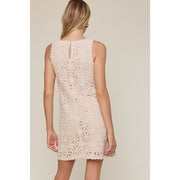 Ava Floral Crochet Mini Dress
