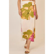 Beautiful Blooms Floral Wrap Maxi Skirt