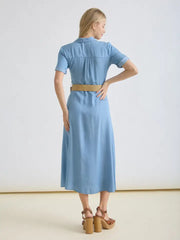 Calamity Jane Collared Button Front Midi Dress