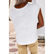 Phyllis Oversized Sleeveless Sweater Tee