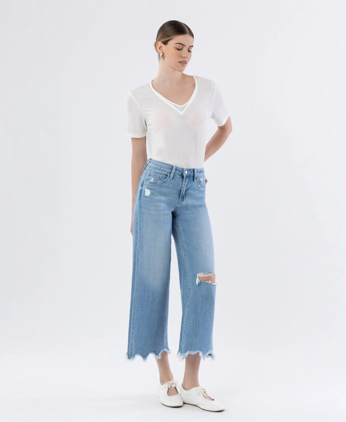 Spellbinding High Rise Crop Wide Leg
