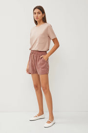 Maude Classic Tencel Drawstring/Elastic Short