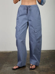 Evan Barrel Cargo Twill Pants