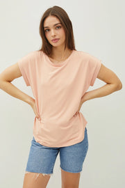 Lizzie Classic Capped Sleeve Modal Tee