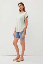 Lizzie Classic Capped Sleeve Modal Tee