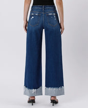 Hillbilly Cutie High Rise Baggy Wide Cuffed Denim Jeans