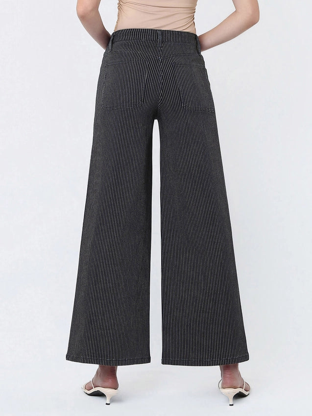 Mafia High Rise Extreme Pinstripe Wide Leg Pants