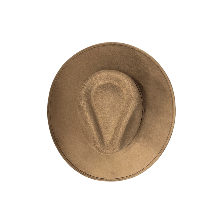 Vegan Suede Rancher Hat: Pearl