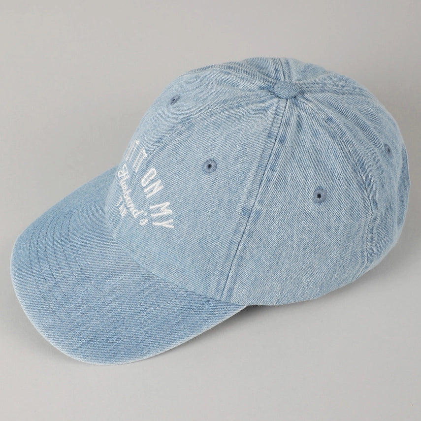 Put It On My Husband's Tab Denim Baseball Cap