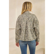 Leopard Print Denim Jacket
