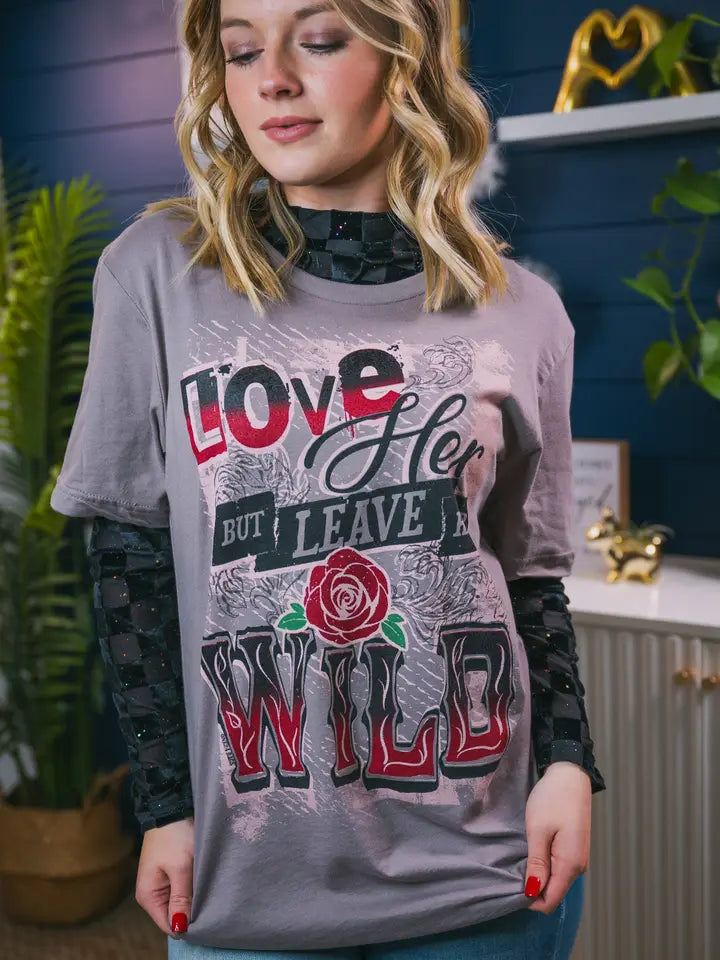 Leave Her Wild Tee by One24 Rags