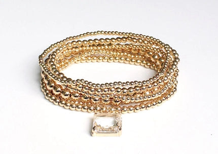 Meghan Browne Garner Gold Bracelet Set of 6