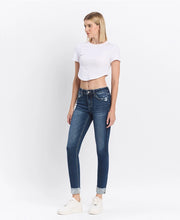 Vixen Mid Rise Cuffed Skinny Jeans