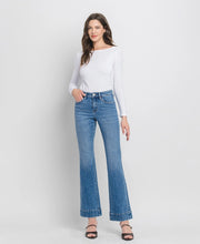 Gambler High Rise Trouser Hem Relaxed Flare Jeans