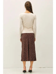 Caterina Boat Neck Long Sleeve Top