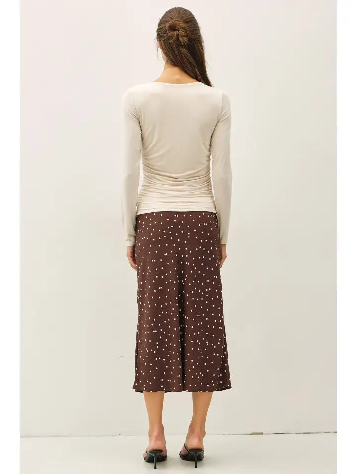 Caterina Boat Neck Long Sleeve Top