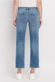 Octane Mid Rise Straight Leg Crop Jeans