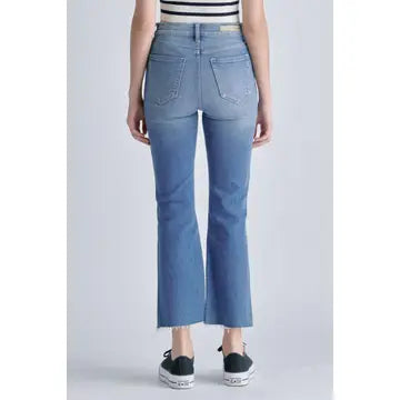 Tramp High Rise Crop Flare Jeans